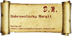 Dobrovolszky Margit névjegykártya