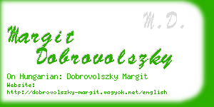 margit dobrovolszky business card